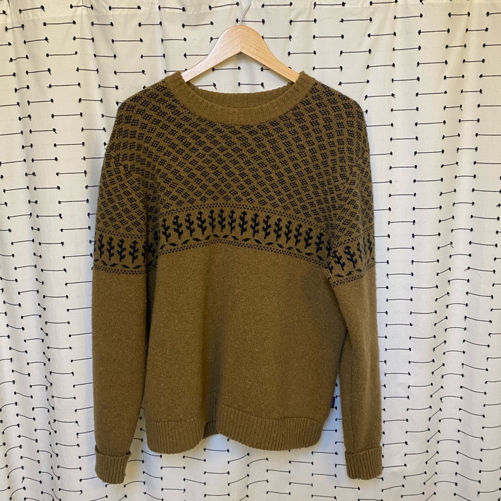 Patagonia Men's Recycled Wool Sweater - Size Large